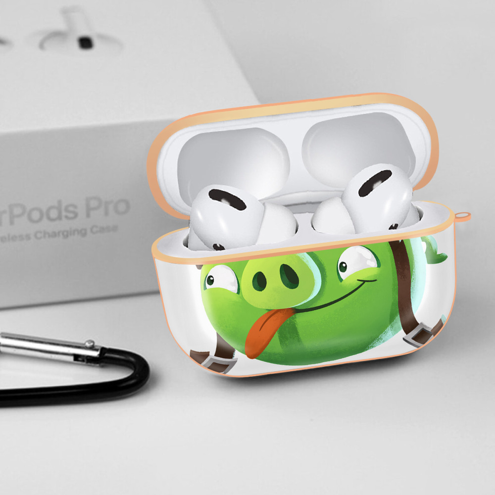 Angry Birds アングリーバード 【AirPods Pro用】ハードシェル保護ケース｜耐衝撃・防指紋・カラビナ付き商品仕様