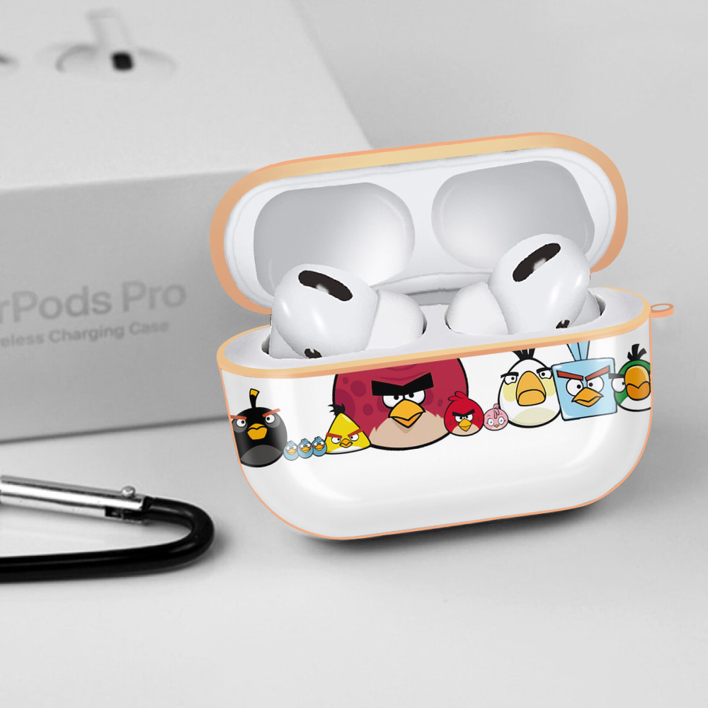 Angry Birds アングリーバード 【AirPods Pro用】ハードシェル保護ケース｜耐衝撃・防指紋・カラビナ付き商品仕様
