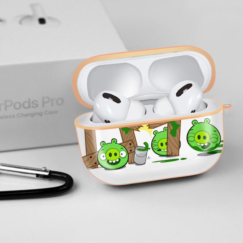 Angry Birds アングリーバード 【AirPods Pro用】ハードシェル保護ケース｜耐衝撃・防指紋・カラビナ付き商品仕様