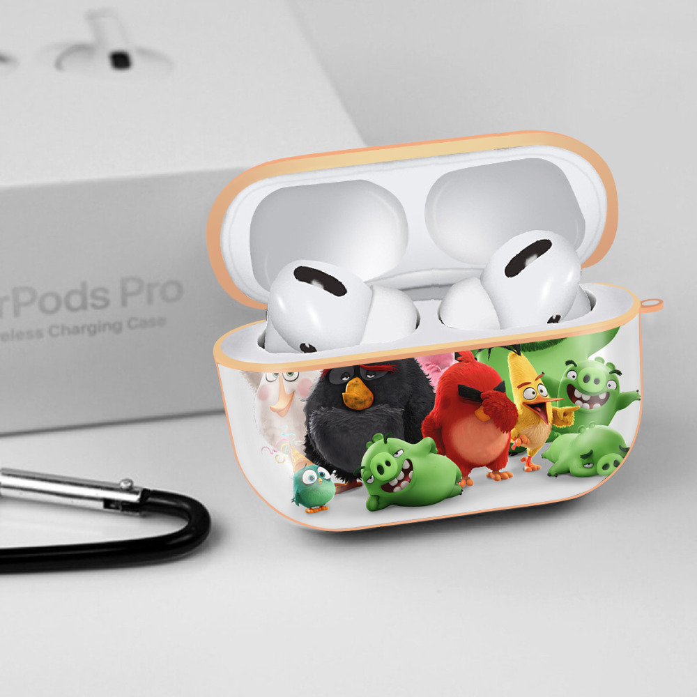 Angry Birds アングリーバード 【AirPods Pro用】ハードシェル保護ケース｜耐衝撃・防指紋・カラビナ付き商品仕様