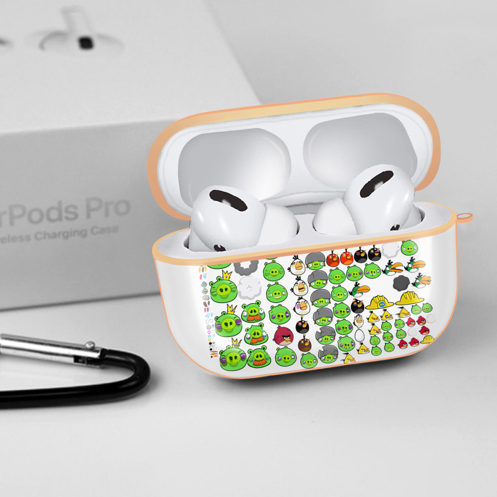 Angry Birds アングリーバード 【AirPods Pro用】ハードシェル保護ケース｜耐衝撃・防指紋・カラビナ付き商品仕様