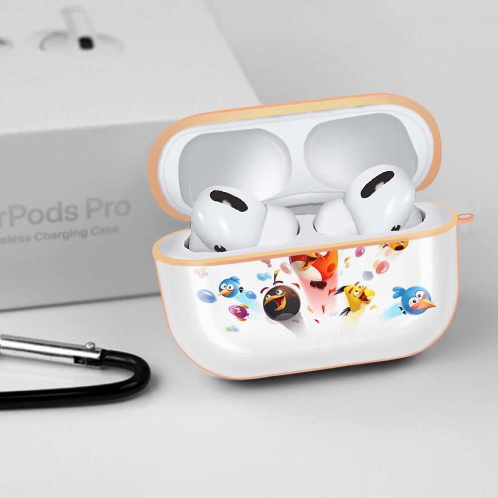 Angry Birds アングリーバード 【AirPods Pro用】ハードシェル保護ケース｜耐衝撃・防指紋・カラビナ付き商品仕様