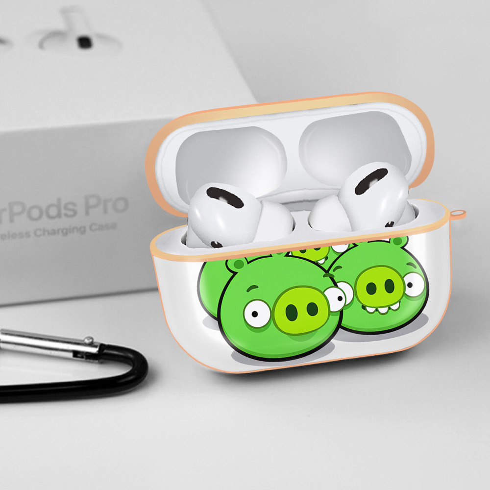 Angry Birds アングリーバード 【AirPods Pro用】ハードシェル保護ケース｜耐衝撃・防指紋・カラビナ付き商品仕様