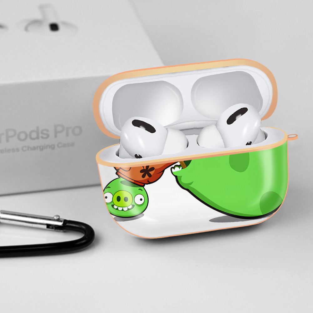 Angry Birds アングリーバード 【AirPods Pro用】ハードシェル保護ケース｜耐衝撃・防指紋・カラビナ付き商品仕様