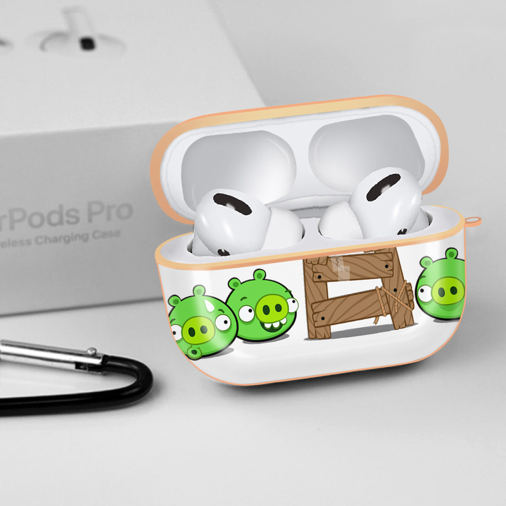 Angry Birds アングリーバード 【AirPods Pro用】ハードシェル保護ケース｜耐衝撃・防指紋・カラビナ付き商品仕様