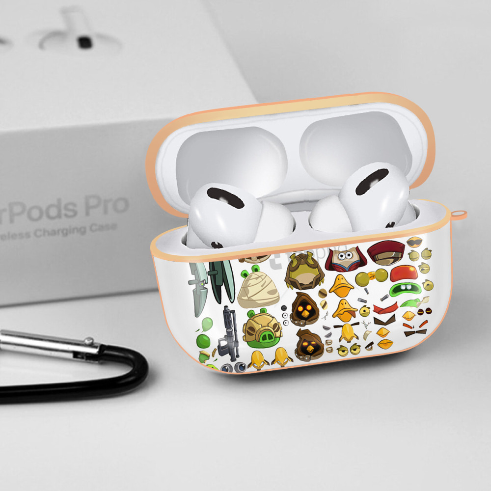 Angry Birds アングリーバード 【AirPods Pro用】ハードシェル保護ケース｜耐衝撃・防指紋・カラビナ付き商品仕様