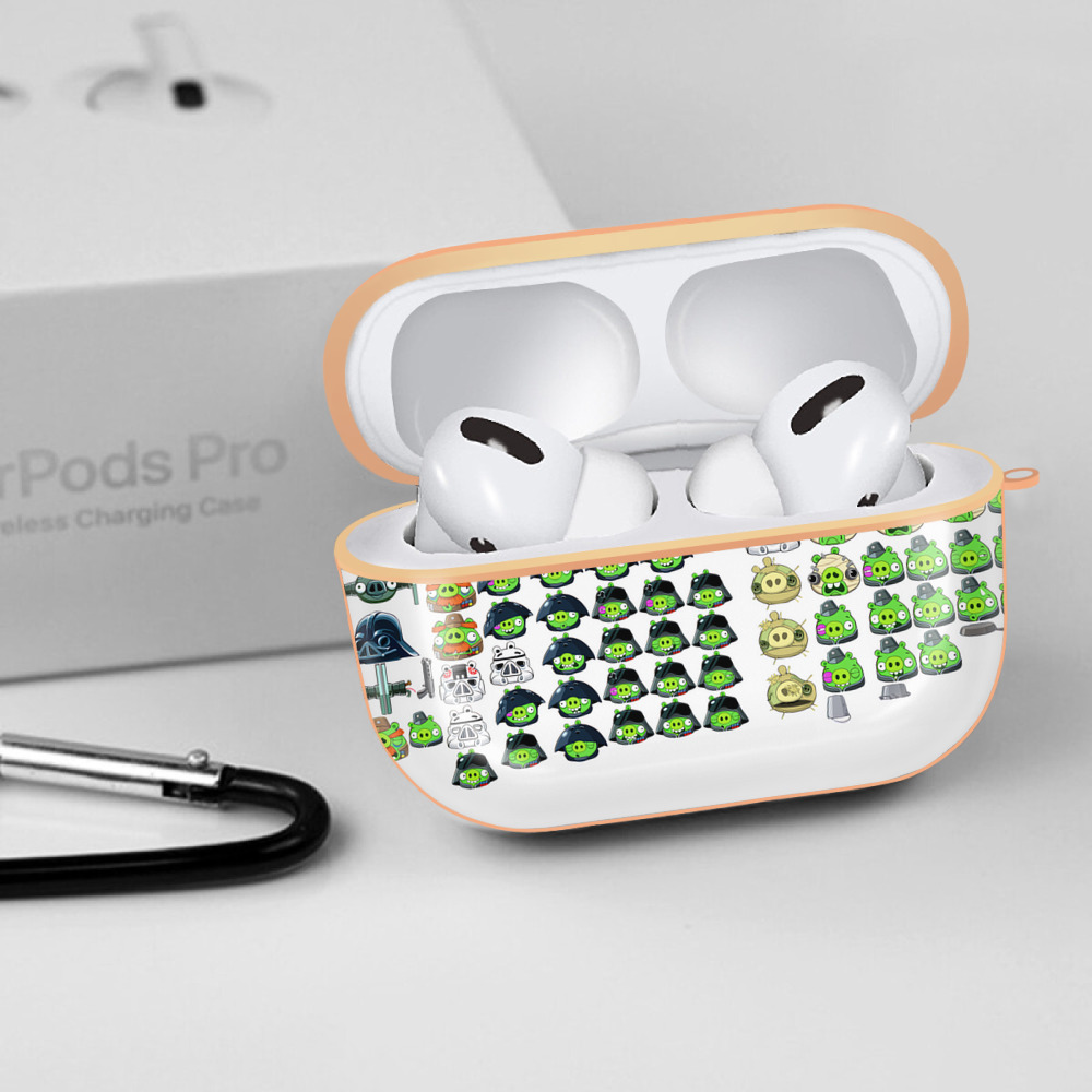 Angry Birds アングリーバード 【AirPods Pro用】ハードシェル保護ケース｜耐衝撃・防指紋・カラビナ付き商品仕様