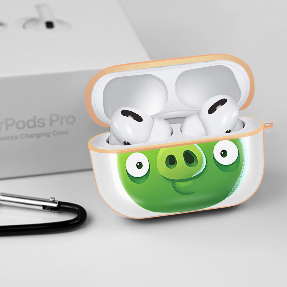 Angry Birds アングリーバード 【AirPods Pro用】ハードシェル保護ケース｜耐衝撃・防指紋・カラビナ付き商品仕様