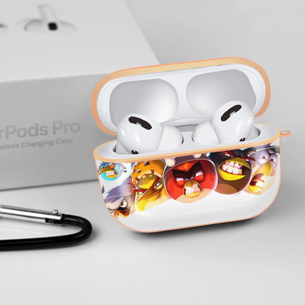 Angry Birds アングリーバード 【AirPods Pro用】ハードシェル保護ケース｜耐衝撃・防指紋・カラビナ付き商品仕様