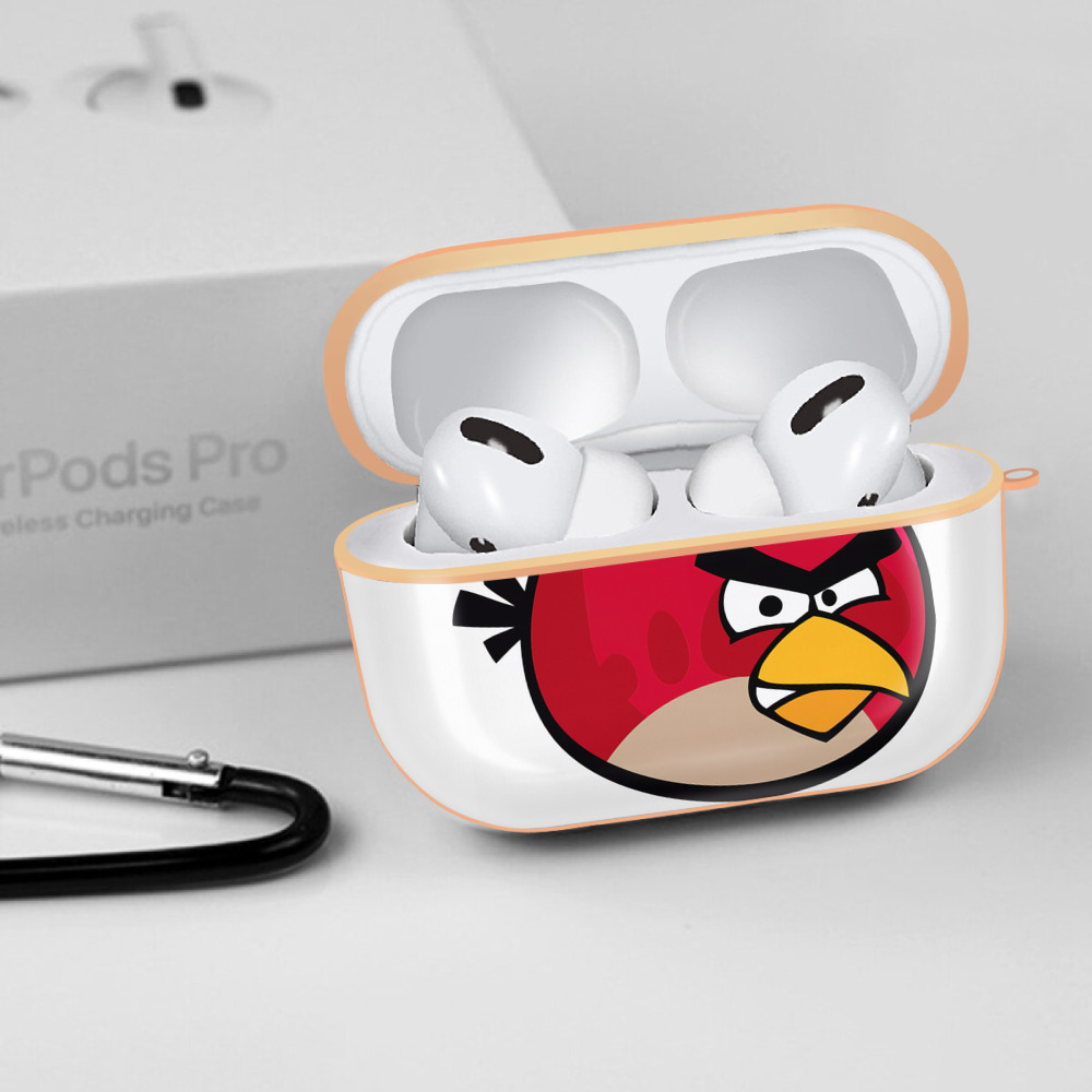 Angry Birds アングリーバード 【AirPods Pro用】ハードシェル保護ケース｜耐衝撃・防指紋・カラビナ付き商品仕様