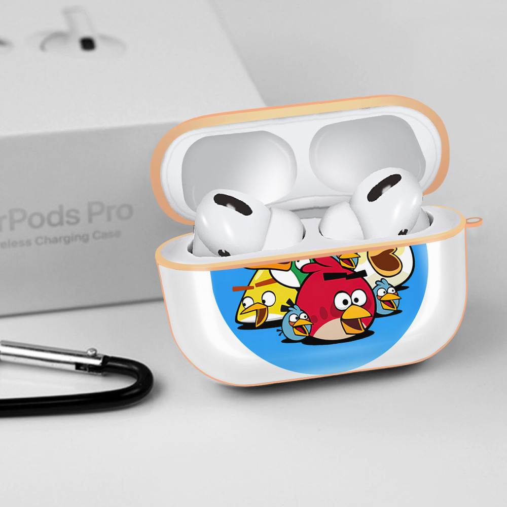 Angry Birds アングリーバード 【AirPods Pro用】ハードシェル保護ケース｜耐衝撃・防指紋・カラビナ付き商品仕様