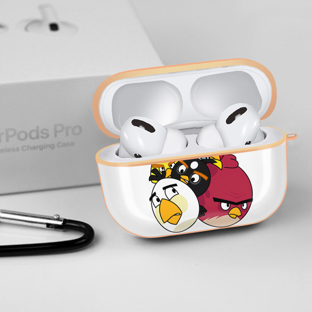 Angry Birds アングリーバード 【AirPods Pro用】ハードシェル保護ケース｜耐衝撃・防指紋・カラビナ付き商品仕様