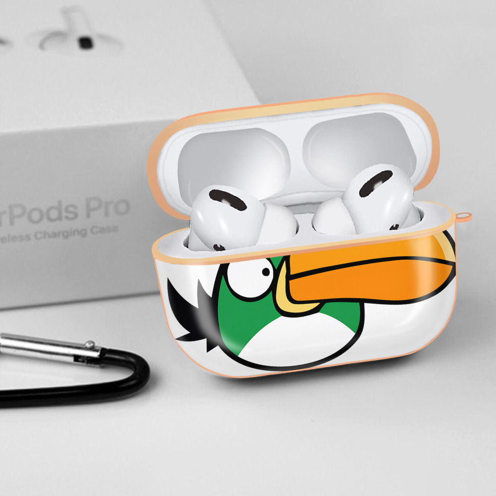 Angry Birds アングリーバード 【AirPods Pro用】ハードシェル保護ケース｜耐衝撃・防指紋・カラビナ付き商品仕様