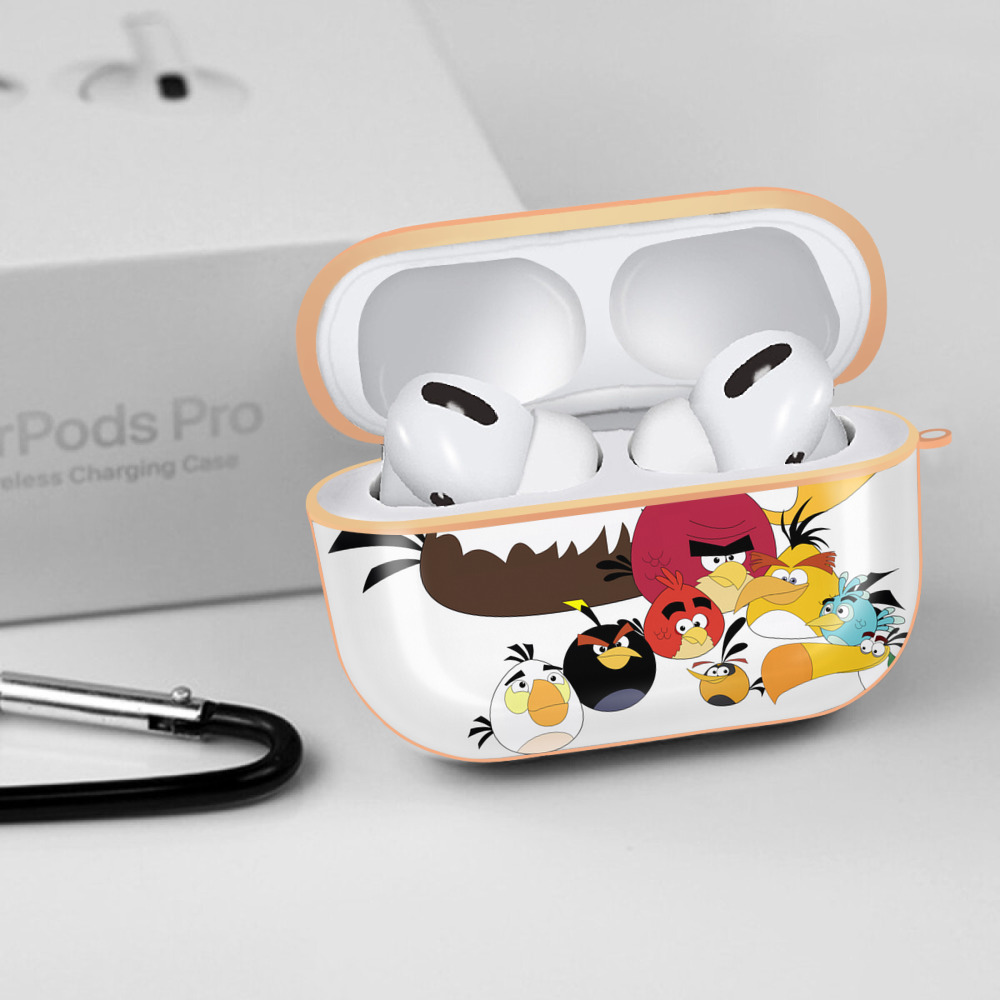 Angry Birds アングリーバード 【AirPods Pro用】ハードシェル保護ケース｜耐衝撃・防指紋・カラビナ付き商品仕様