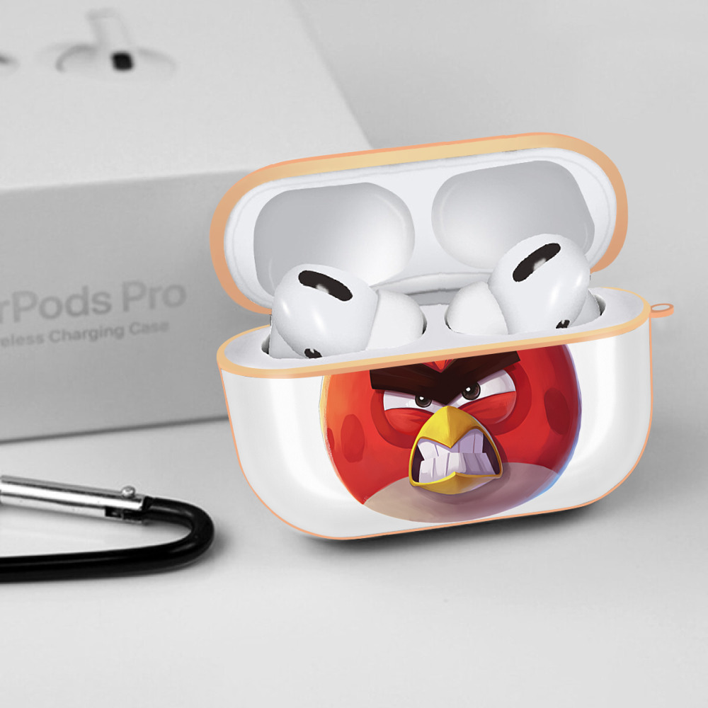 Angry Birds アングリーバード 【AirPods Pro用】ハードシェル保護ケース｜耐衝撃・防指紋・カラビナ付き商品仕様