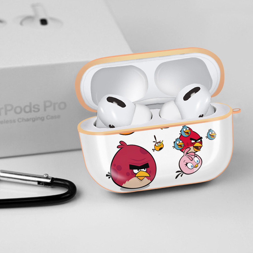 Angry Birds アングリーバード 【AirPods Pro用】ハードシェル保護ケース｜耐衝撃・防指紋・カラビナ付き商品仕様
