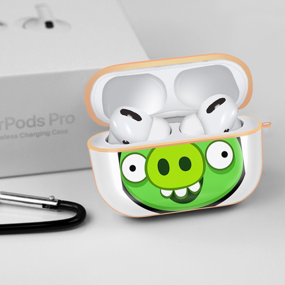 Angry Birds アングリーバード 【AirPods Pro用】ハードシェル保護ケース｜耐衝撃・防指紋・カラビナ付き商品仕様