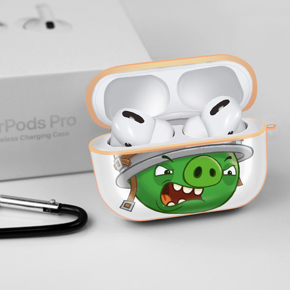 Angry Birds アングリーバード 【AirPods Pro用】ハードシェル保護ケース｜耐衝撃・防指紋・カラビナ付き商品仕様