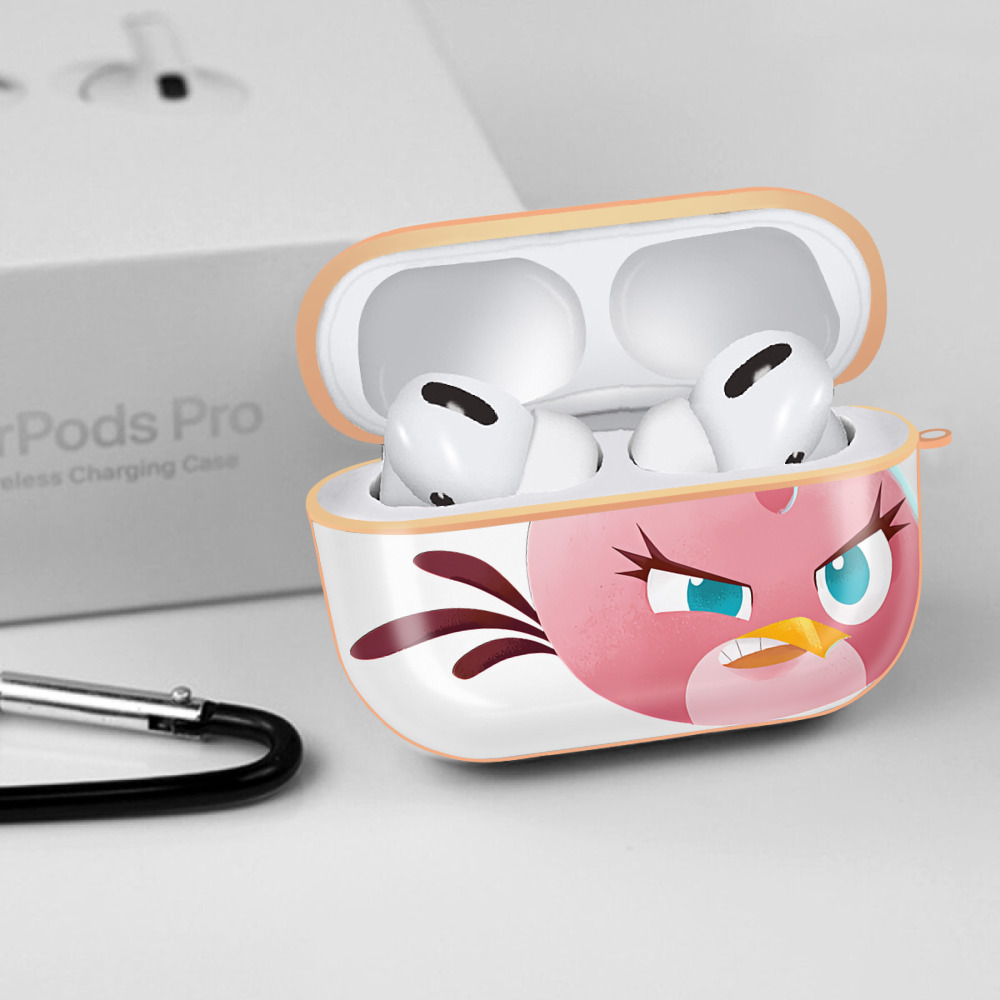 Angry Birds アングリーバード 【AirPods Pro用】ハードシェル保護ケース｜耐衝撃・防指紋・カラビナ付き商品仕様