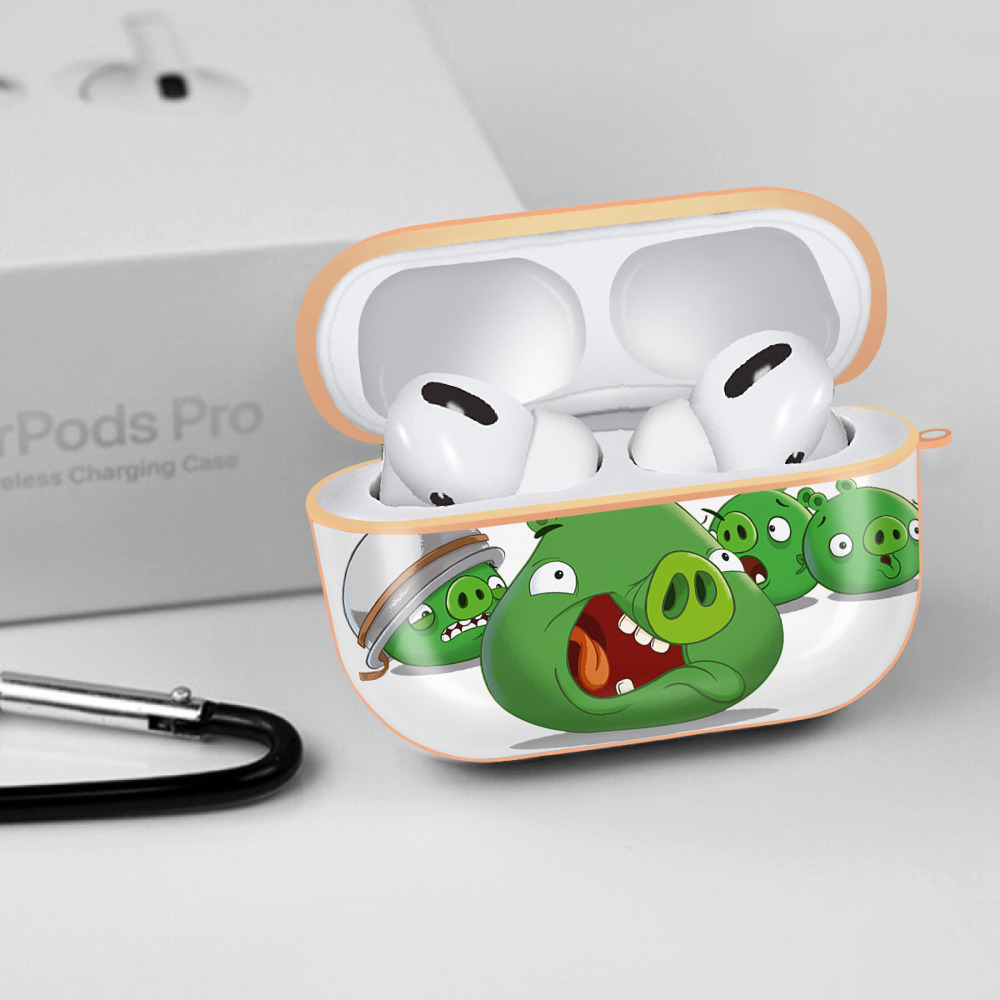 Angry Birds アングリーバード 【AirPods Pro用】ハードシェル保護ケース｜耐衝撃・防指紋・カラビナ付き商品仕様