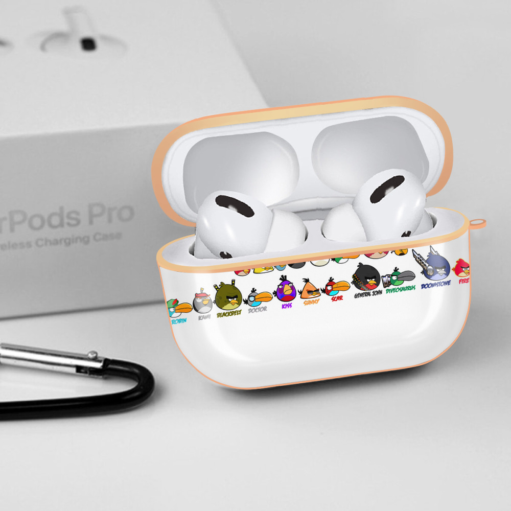 Angry Birds アングリーバード 【AirPods Pro用】ハードシェル保護ケース｜耐衝撃・防指紋・カラビナ付き商品仕様