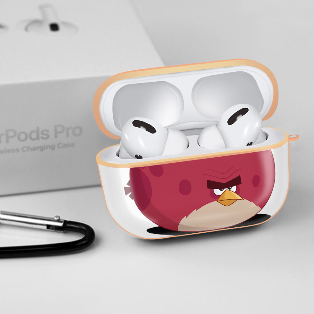 Angry Birds アングリーバード 【AirPods Pro用】ハードシェル保護ケース｜耐衝撃・防指紋・カラビナ付き商品仕様