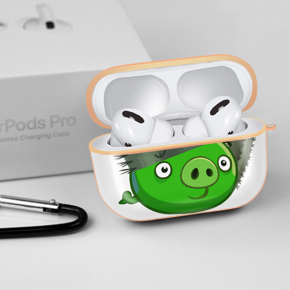 Angry Birds アングリーバード 【AirPods Pro用】ハードシェル保護ケース｜耐衝撃・防指紋・カラビナ付き商品仕様