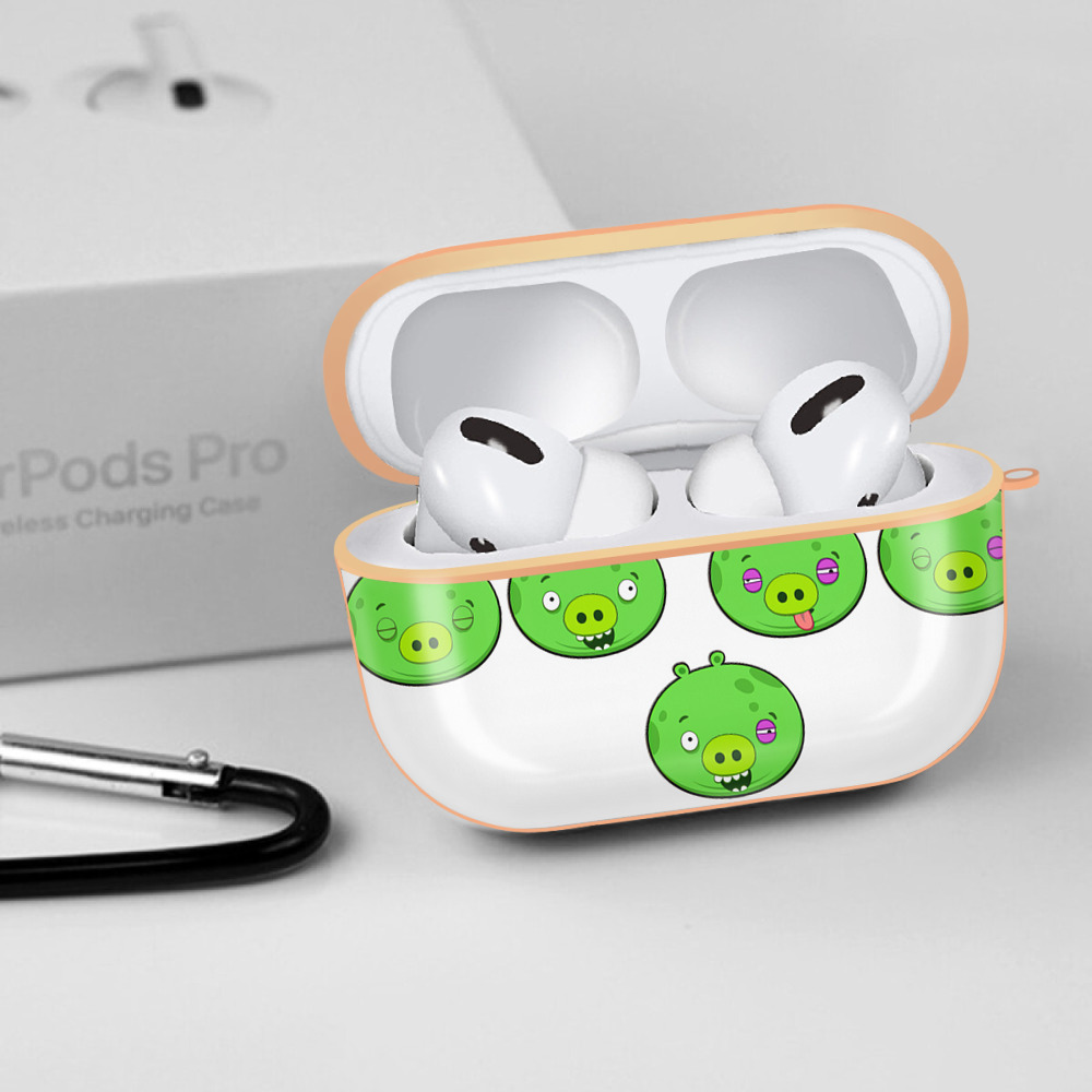 Angry Birds アングリーバード 【AirPods Pro用】ハードシェル保護ケース｜耐衝撃・防指紋・カラビナ付き商品仕様