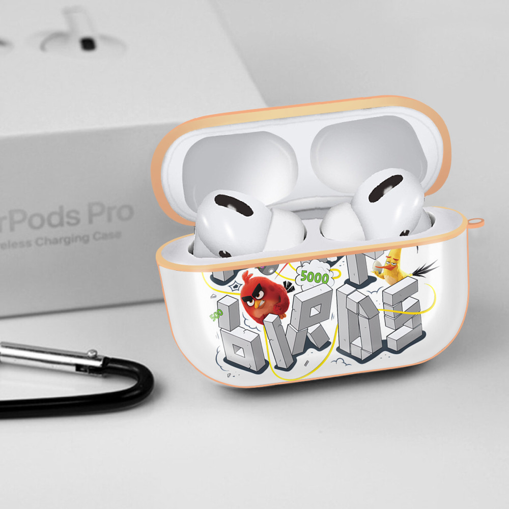 Angry Birds アングリーバード 【AirPods Pro用】ハードシェル保護ケース｜耐衝撃・防指紋・カラビナ付き商品仕様