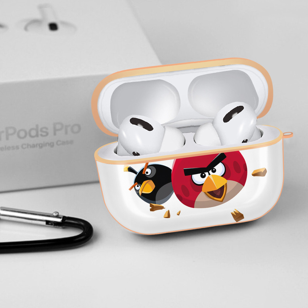 Angry Birds アングリーバード 【AirPods Pro用】ハードシェル保護ケース｜耐衝撃・防指紋・カラビナ付き商品仕様