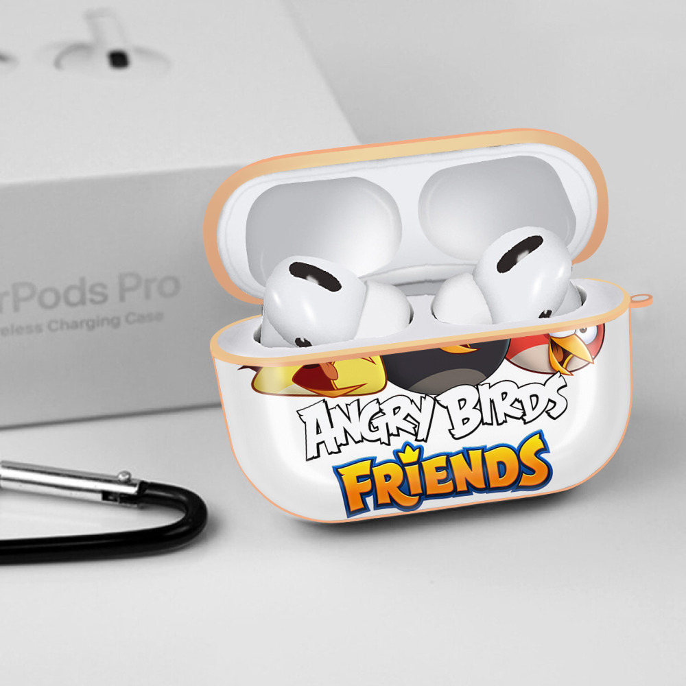 Angry Birds アングリーバード 【AirPods Pro用】ハードシェル保護ケース｜耐衝撃・防指紋・カラビナ付き商品仕様