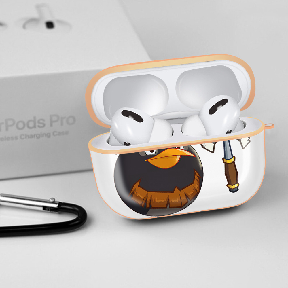Angry Birds アングリーバード 【AirPods Pro用】ハードシェル保護ケース｜耐衝撃・防指紋・カラビナ付き商品仕様