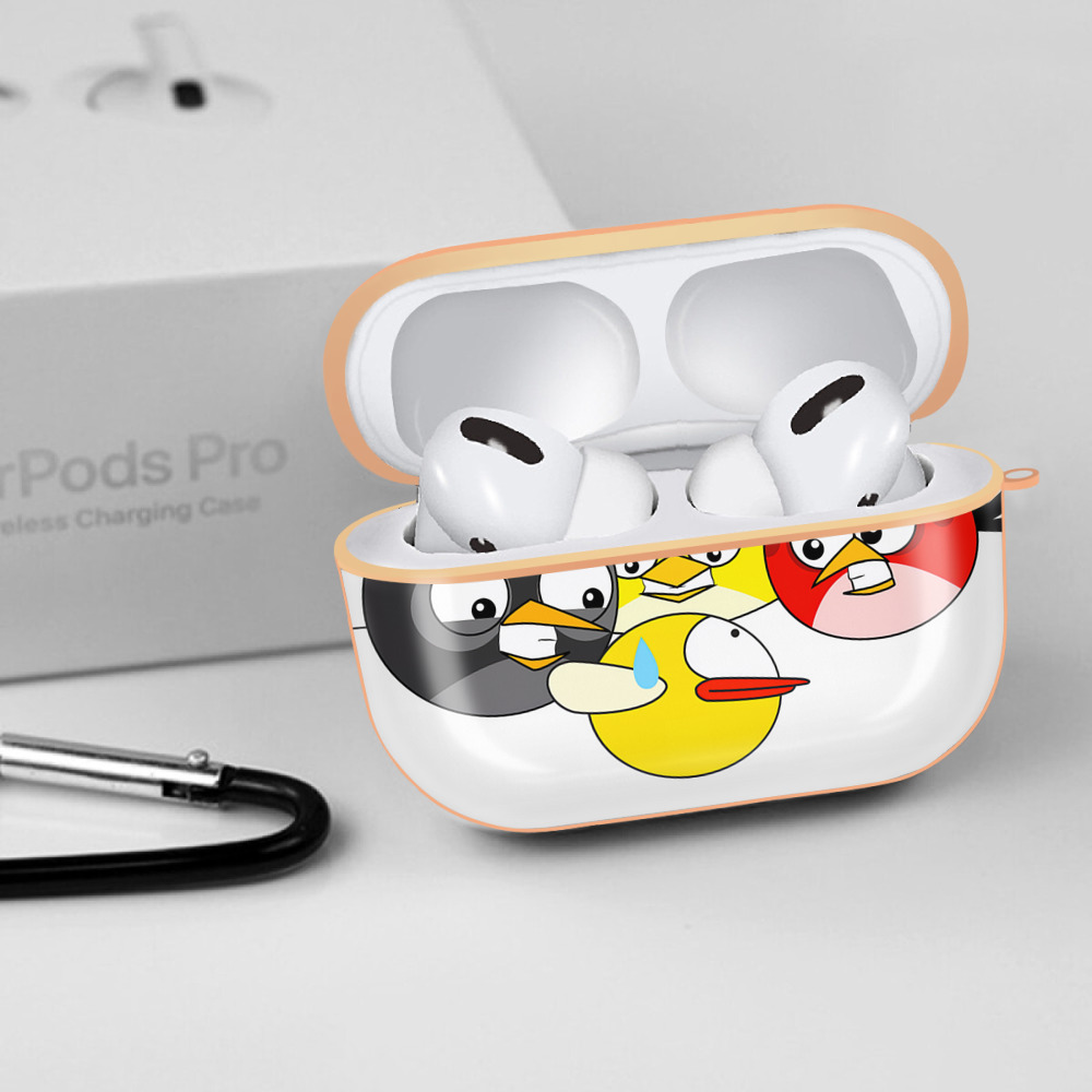 Angry Birds アングリーバード 【AirPods Pro用】ハードシェル保護ケース｜耐衝撃・防指紋・カラビナ付き商品仕様
