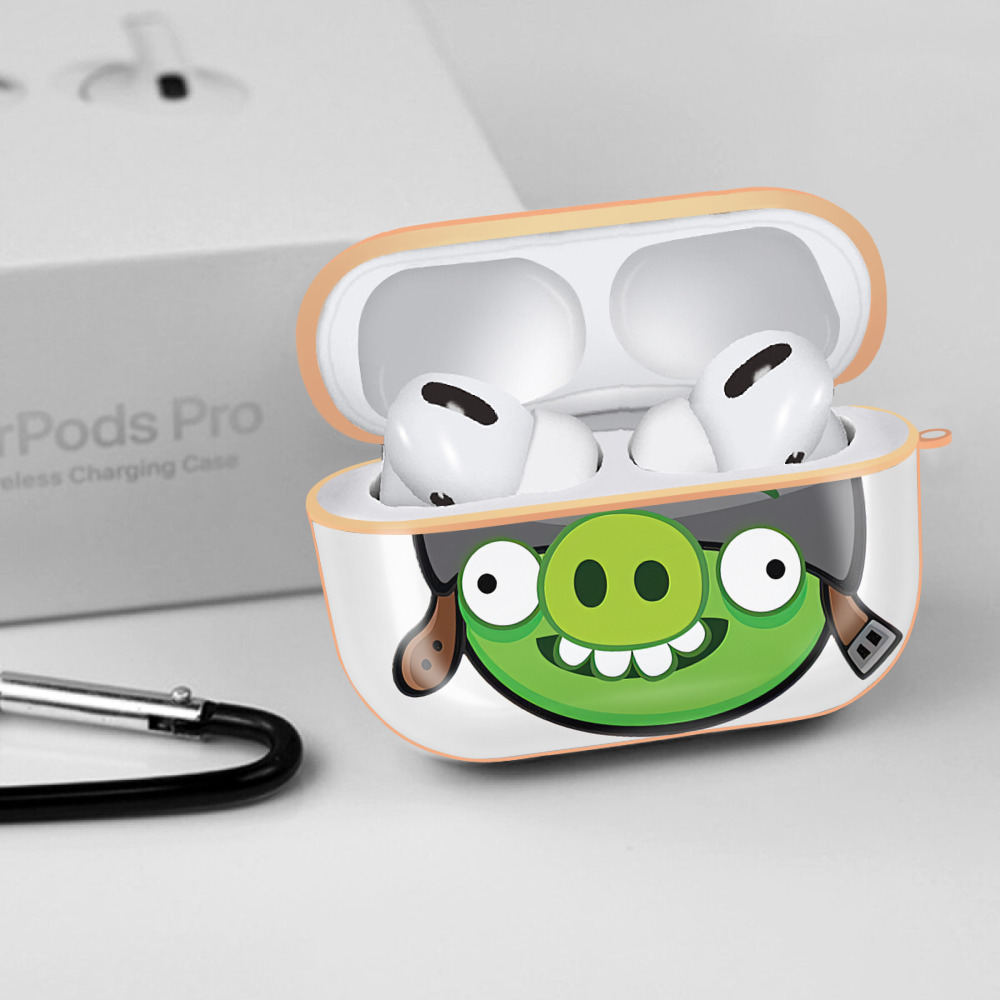 Angry Birds アングリーバード 【AirPods Pro用】ハードシェル保護ケース｜耐衝撃・防指紋・カラビナ付き商品仕様