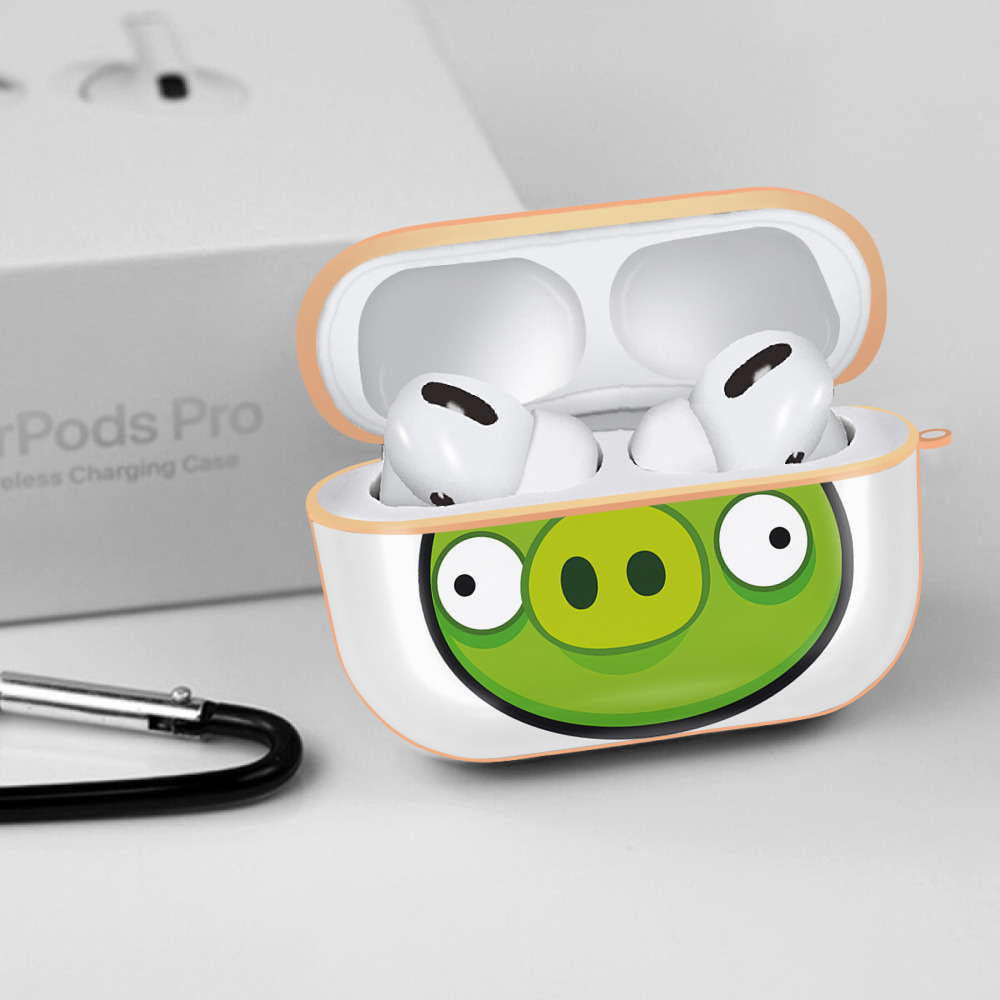 Angry Birds アングリーバード 【AirPods Pro用】ハードシェル保護ケース｜耐衝撃・防指紋・カラビナ付き商品仕様