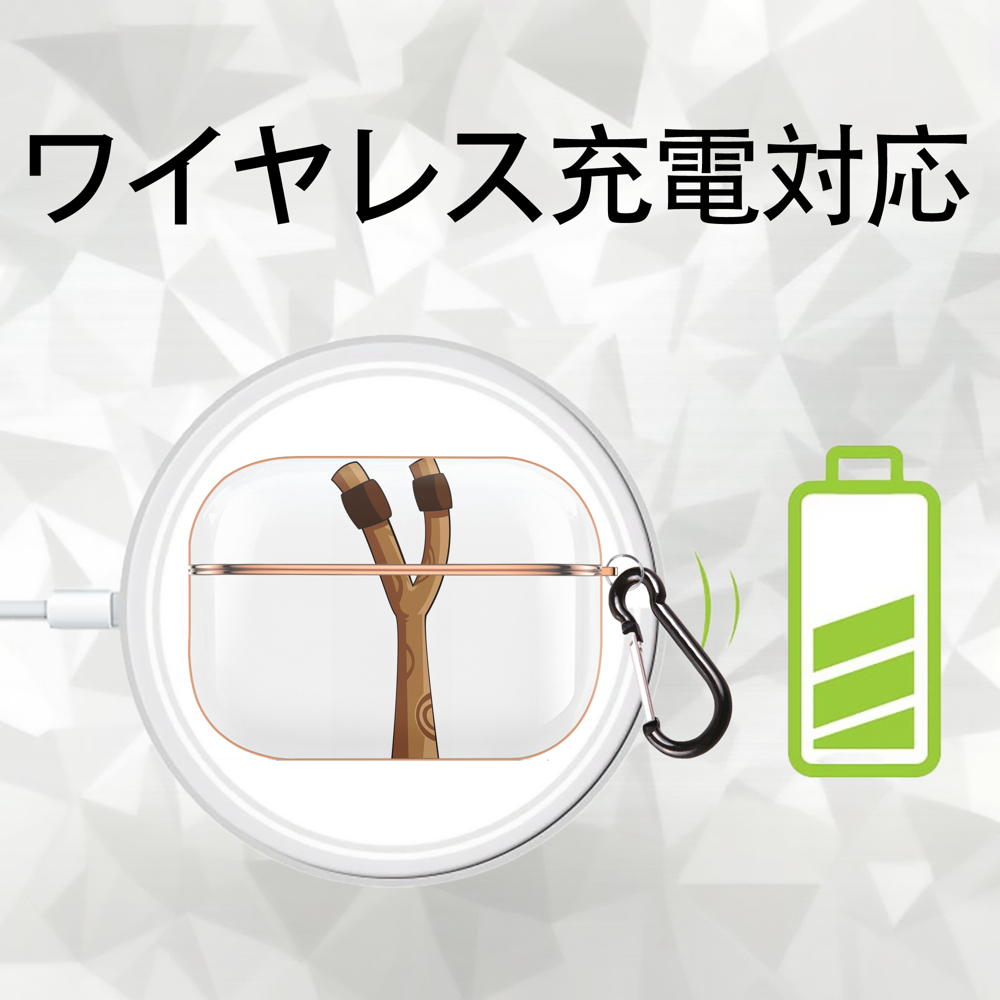 Angry Birds アングリーバード 【AirPods Pro用】ハードシェル保護ケース｜耐衝撃・防指紋・カラビナ付き商品仕様