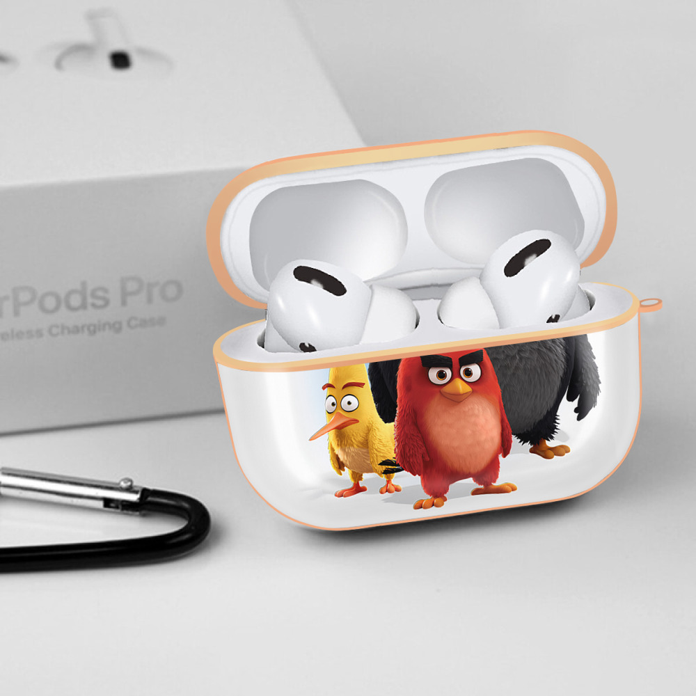 Angry Birds アングリーバード 【AirPods Pro用】ハードシェル保護ケース｜耐衝撃・防指紋・カラビナ付き商品仕様