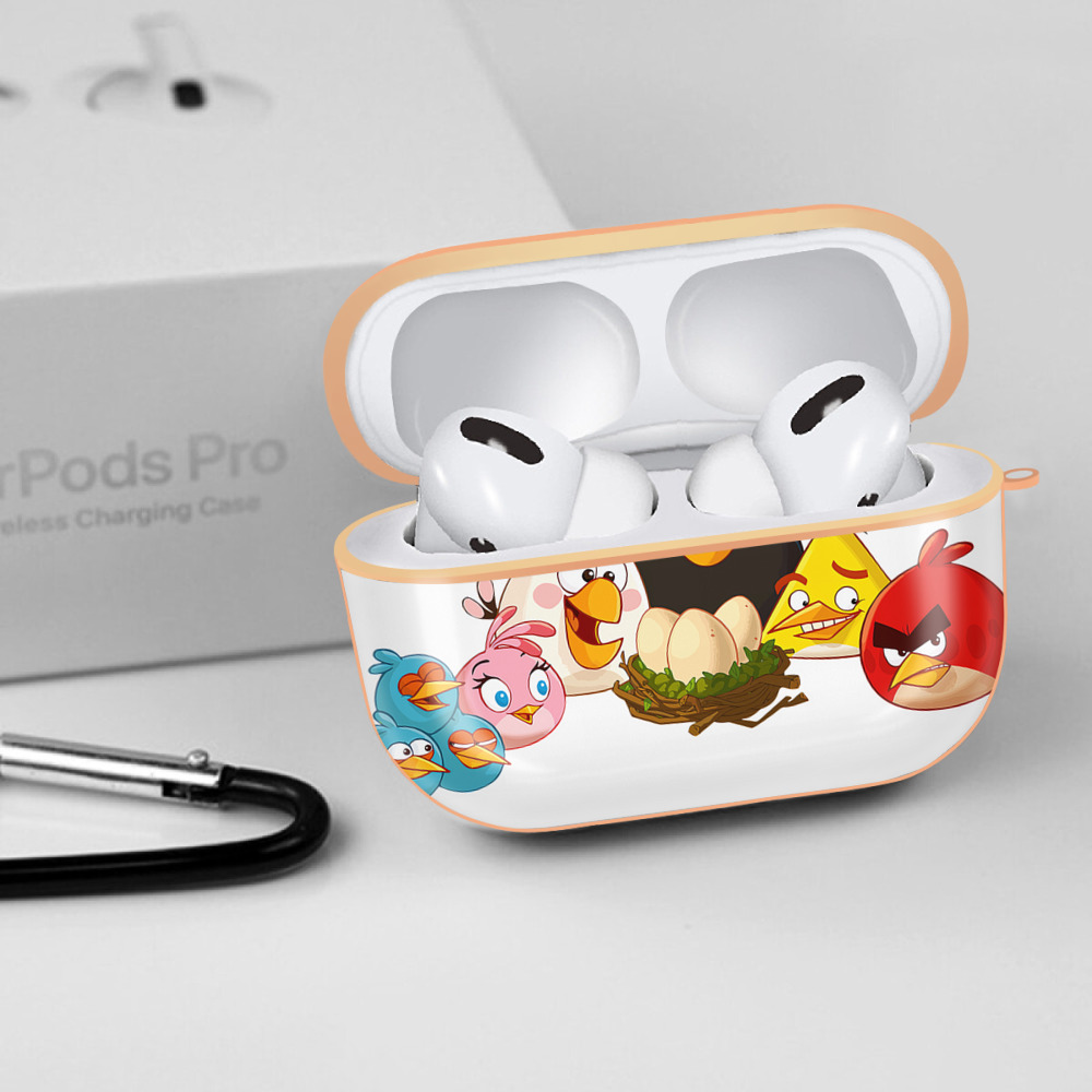 Angry Birds アングリーバード 【AirPods Pro用】ハードシェル保護ケース｜耐衝撃・防指紋・カラビナ付き商品仕様