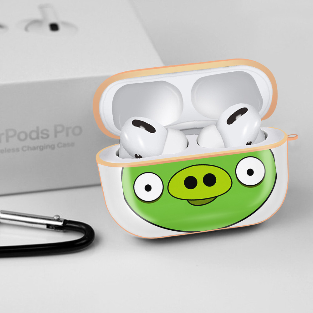 Angry Birds アングリーバード 【AirPods Pro用】ハードシェル保護ケース｜耐衝撃・防指紋・カラビナ付き商品仕様