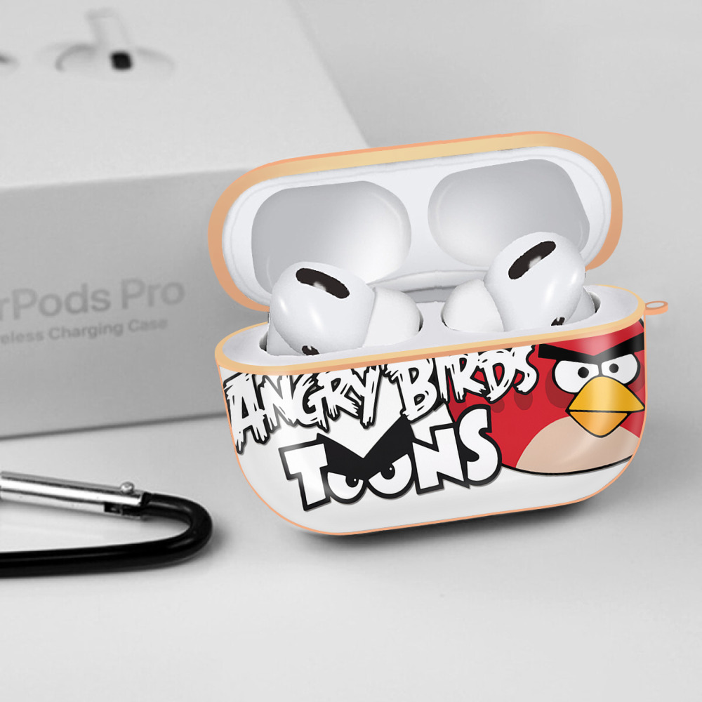 Angry Birds アングリーバード 【AirPods Pro用】ハードシェル保護ケース｜耐衝撃・防指紋・カラビナ付き商品仕様