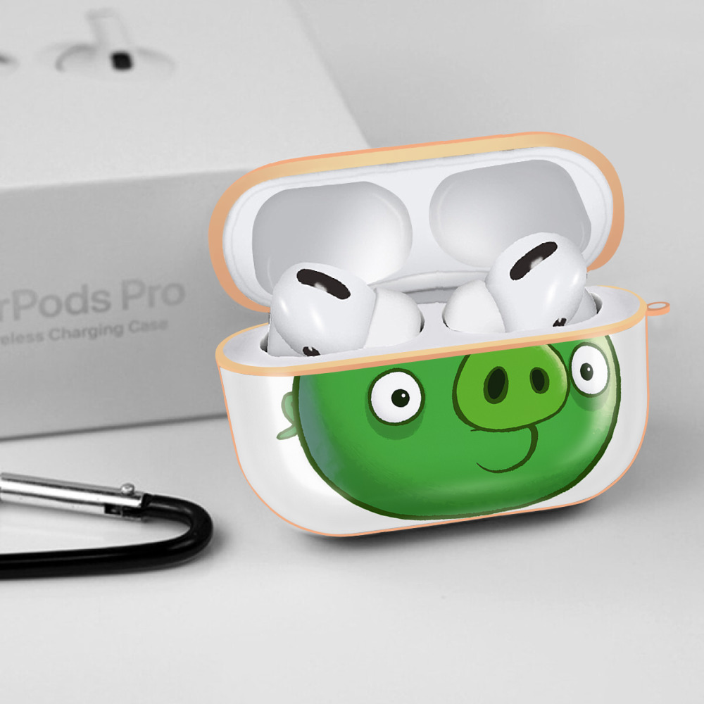 Angry Birds アングリーバード 【AirPods Pro用】ハードシェル保護ケース｜耐衝撃・防指紋・カラビナ付き商品仕様