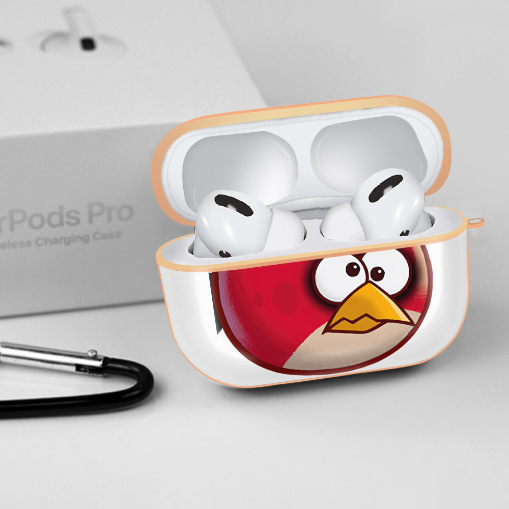 Angry Birds アングリーバード 【AirPods Pro用】ハードシェル保護ケース｜耐衝撃・防指紋・カラビナ付き商品仕様