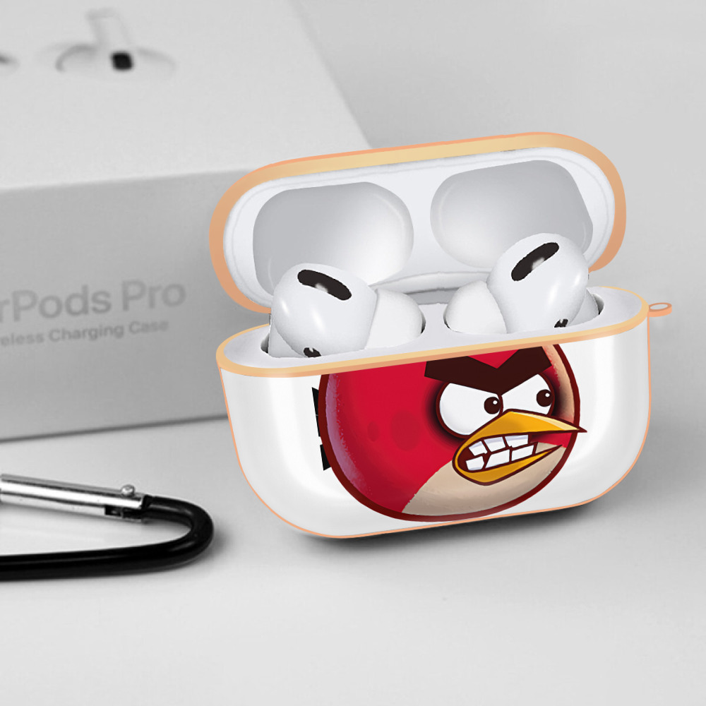 Angry Birds アングリーバード 【AirPods Pro用】ハードシェル保護ケース｜耐衝撃・防指紋・カラビナ付き商品仕様