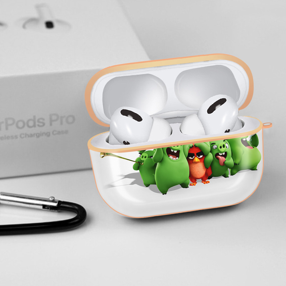 Angry Birds アングリーバード 【AirPods Pro用】ハードシェル保護ケース｜耐衝撃・防指紋・カラビナ付き商品仕様
