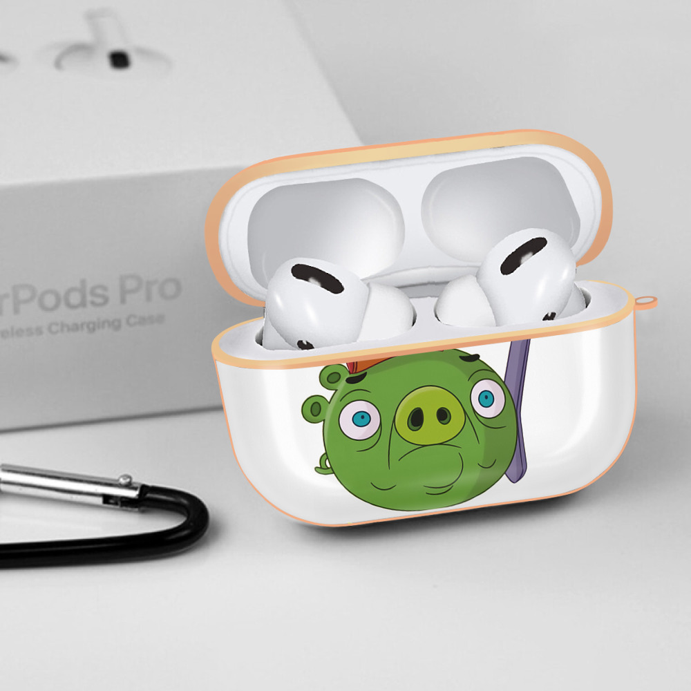 Angry Birds アングリーバード 【AirPods Pro用】ハードシェル保護ケース｜耐衝撃・防指紋・カラビナ付き商品仕様