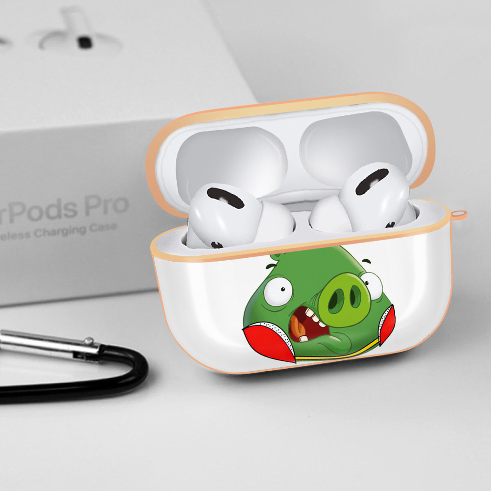 Angry Birds アングリーバード 【AirPods Pro用】ハードシェル保護ケース｜耐衝撃・防指紋・カラビナ付き商品仕様