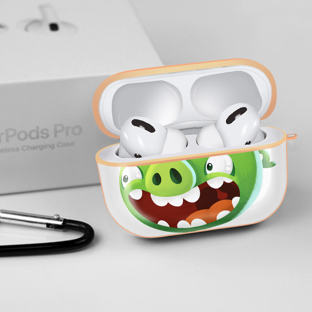 Angry Birds アングリーバード 【AirPods Pro用】ハードシェル保護ケース｜耐衝撃・防指紋・カラビナ付き商品仕様