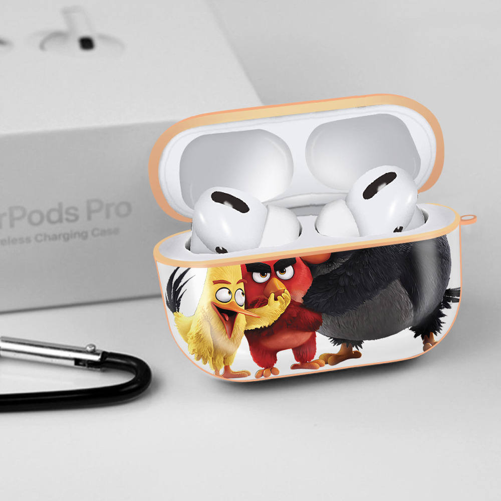 Angry Birds アングリーバード 【AirPods Pro用】ハードシェル保護ケース｜耐衝撃・防指紋・カラビナ付き商品仕様