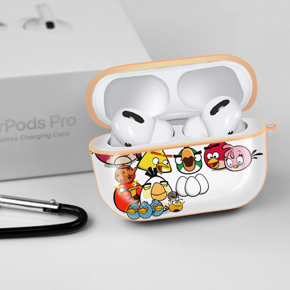 Angry Birds アングリーバード 【AirPods Pro用】ハードシェル保護ケース｜耐衝撃・防指紋・カラビナ付き商品仕様