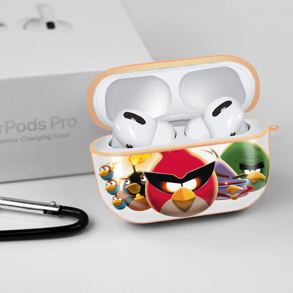 Angry Birds アングリーバード 【AirPods Pro用】ハードシェル保護ケース｜耐衝撃・防指紋・カラビナ付き商品仕様